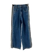 Unionbay Boys 12 Jeans Button Side Stripe Y2K Baggy Denim Vintage 90s 10... - $922.35 MXN