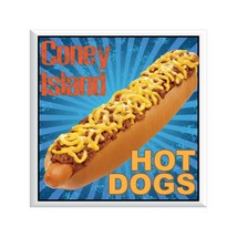 Coney Island  Hot Dog DECAL (Choose Your Size) Concession Food Truck Vin... - $6.88+