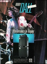 Bobby Dall (Poison band) 1993 Ampeg Bass Guitar Amp ad 8 x 11 advertisement - £3.34 GBP