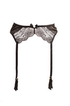 L&#39;AGENT BY AGENT PROVOCATEUR Womens Suspenders Soft Lace Black Size S - £27.35 GBP