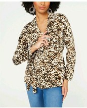 Size L,Thalia Sodi Belted Leopard Print Blazer, NWT - $10.99