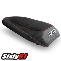 BMW S1000RR Rear Seat Cover 2019-2022 Luimoto MotorSports Black Red Stitch Suede - £62.53 GBP