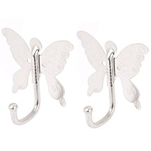 uxcell Bathroom Butterfly Style Wall Mounted Cloth Towel Hook Hanger 2pcs - $21.99