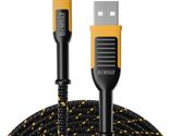 DEWALT Lightning to USB Cable  Reinforced Braided Cable for Lightning ... - $39.95