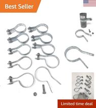 10 Pack Tension Bands with Bolts &amp; Nuts for Chain Link Fence, Gate, Post... - $33.85