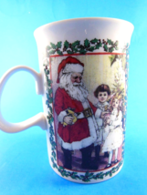 Dunoon Stoneware Christmas Coffee tea cocoa  Mug Cup Santa&#39;s Workshop Sc... - £9.37 GBP