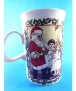 Dunoon Stoneware Christmas Coffee tea cocoa  Mug Cup Santa&#39;s Workshop Sc... - £9.31 GBP