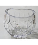 WATERFORD CRYSTAL VASE 4.25&quot; tall SIGNED acid stamped bubbles in glass - £38.07 GBP