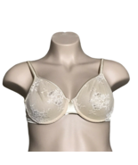 34D Lily of France Bra ~ Nude ~ Underwire ~ Adjustable Straps ~ Lace - £10.28 GBP