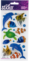 Sticko Stickers-Sea Animals Metallic - $6.58