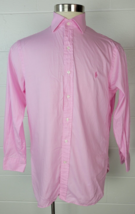Polo Ralph Lauren Mens Pink Glen Plaid Cotton Button Front Shirt 16 32/33 - $14.85