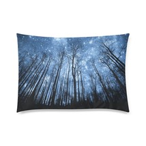 Starry Night in Forest Pillow Case 30&quot; x 20&quot; (2 Sides) - $450.50 MXN