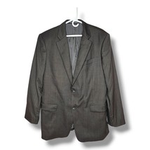 John W. Nordstrom 100% Travel Wool Men&#39;s Blazer Sports Coat 44L 2-Button Gray - $25.95