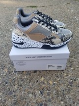 Steven Madden Bena Cliff Natural Snake chunky sole sneakers size 7 or 7.5 new - £62.34 GBP