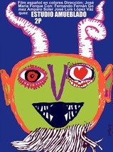 7581.Estudio amueblado.spanish film.devil&#39;s mask with horn.POSTER.art wa... - $17.10+