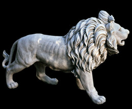 Regal Lion Estate Gate Sculpture Statue RIGHT for Home or Garden - $395.01