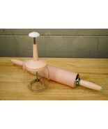 Vintage Pink Kitchen Federal Housewears Nut Chopper & Ecko Melamine Rolling Pin - $44.54