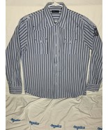 7 Diamonds Mens Shirt XL Long Sleeve Striped Shirt - £20.17 GBP