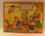 Snow White and Seven Dwarfs Vintage Puzzle 8 1/2&quot; x 10 7/8&quot; - £10.66 GBP