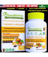 PREMIUM TURMERIC CURCUMIN with GINGER &amp; 95% CURCUMINOIDS &amp; BLACK PEPPER ... - $25.91 CAD