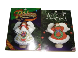 Counted Cross Stitch Angel Dolls #1760 Doves and #1654 Wreaths New - $13.86
