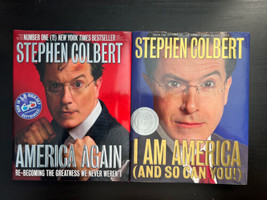 Stephen Colbert Lot Of 2 Books America Again &amp; I Am America And So Can Y... - $18.00