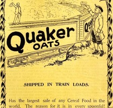 Quaker Oats Cereal By Train 1894 Advertisement Victorian Hot Cereal ADBN1d - £23.69 GBP