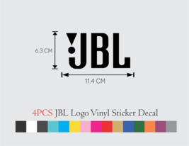 4 Pcs Jbl Logo Vinyl Decal Sticker Set - £9.69 GBP+