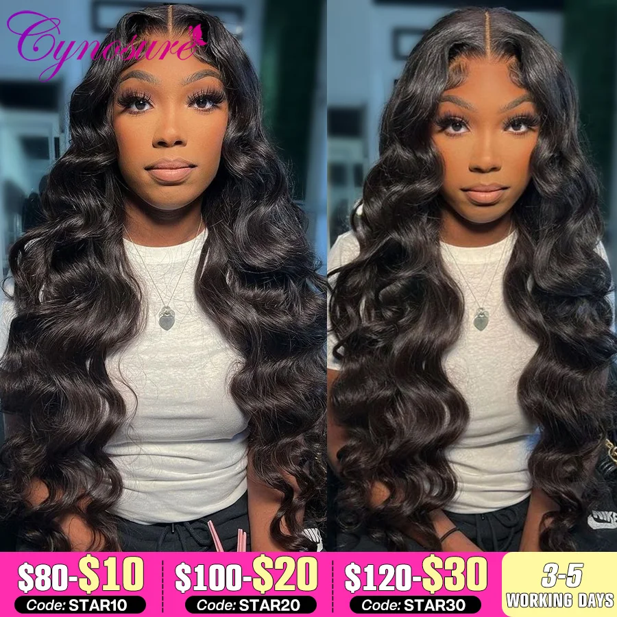 Cynosure 13x6 HD Lace Frontal Wig Preplucked Glueless Wig Human Hair Ready  - £97.17 GBP+