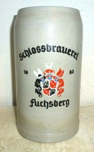 Schlosbrauerei Fuchsberger Teunz 1L Masskrug German Beer Stein - $19.95