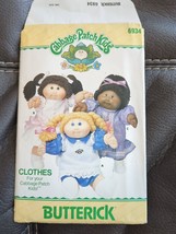 CABBAGE PATCH KIDS 16&quot; DOLL Clothes 1984 Sewing Pattern Butterick Vintage - $11.39