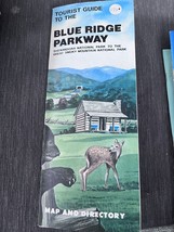 1980 Blue Ridge Parkway Shenandoah Great Smoky Mountain map directory guide - $14.50