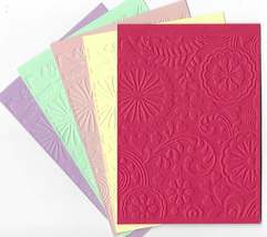 A6 Embossed Paper. 10 Sheets. Floral. Cardmaking Scrapbooking Crafts Top... - $4.42 CAD