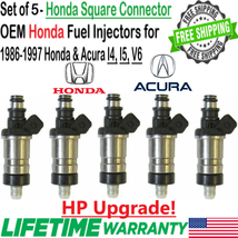 Genuine 5 Sets Honda HP Upgrade Fuel Injectors For 1990-94 Honda Accord 2.2L I4 - £97.50 GBP