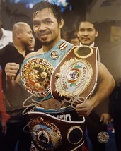 Manny Pacquiao Signed Autographed 8X10 Photograph “Pacman” Coa Authentic - £80.34 GBP