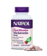 BestBy08/25 Natrol Melatonin 5mg Fast Dissolve Tablets Strawberry 150 Count - $183.61 MXN