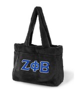 ZETA PHI BETA BETA SORORITY FUR TRAVEL GYM BAG SHOULDER BAG BLACK - $1,024.31 MXN