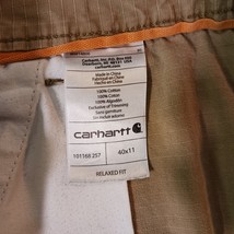 Carhartt 101168-257 Men's Brown Tappen Force Relaxed Fit Cargo Shorts Size 40×11 image 6