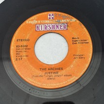 THE ARCHIES VINYL RECORD JINGLE JANGLE &amp; JUSTINE 7&quot;45RPM KIRSHNER - USED - $4.60
