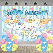 Cinnamoroll Birthday Party Decoration,Cute Cartoon Party Photo Background 5 X 3  - £30.83 GBP