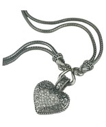 Stunning Signed Lia Sophia  LOVE DUST  Heart Necklace  Crystals - $31.90 CAD