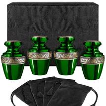 Serenity Green Small Keepsake Urn for Human Ashes - Set of 4 - £33.46 GBP