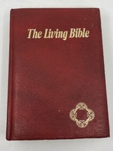 Vintage THE LIVING BIBLE Holman Illustrated Edition Paraphrased ~ 1973  Red  - £15.59 GBP