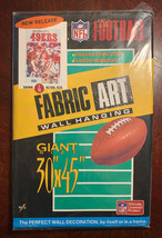 Vintage 1990 SAN FRANCISCO 49ERS GIANT TAPESTRY POSTER Fabric Art 30x45 ... - $237.01 MXN