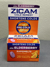 Zicam Cold Remedy RapidMelts Elderberry Citrus Flavor, 25ct Exp. 12/2024 - £8.65 GBP
