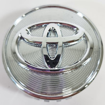 ONE SINGLE FITS 2007-2011 TOYOTA CAMRY 2 3/8&quot; CHROME BUTTON CENTER CAP #... - $19.99