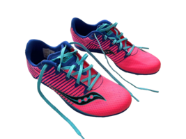 Saucony S19047-4 Vendetta 2 Track Shoes Pink/Blue ( 9.5 ) - £55.24 GBP