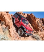 2018 Jeep Wrangler decline rocks | 24x36 inch POSTER | off road - £16.47 GBP