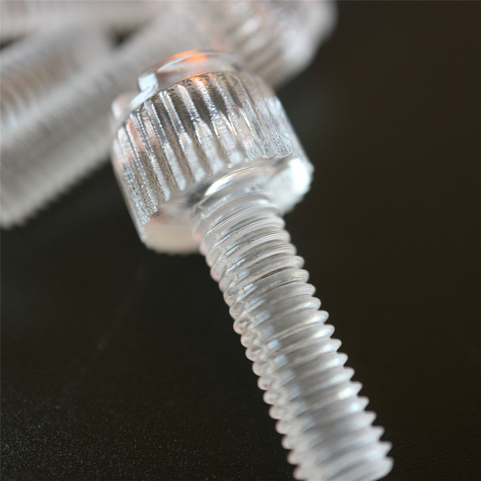 20 x Hand Tightening Acrylic Plastic, Kulled &amp; Grooved M5 x 16mm-
show o... - $17.55