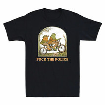 The Short Frog Meme Police Toad T-shirt Men&#39;s Shirt Funny Sleeve and Cotton Tee - £11.18 GBP+